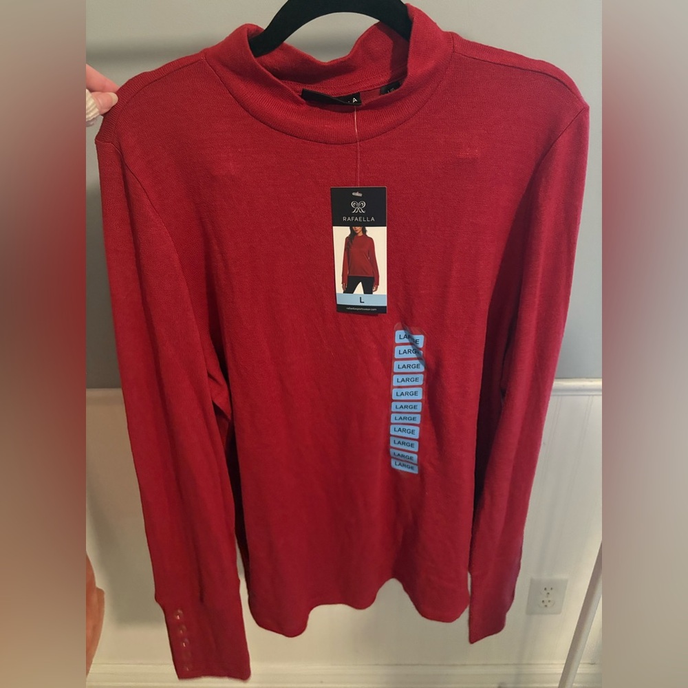 Rafaella Women's Red Sweater NWT